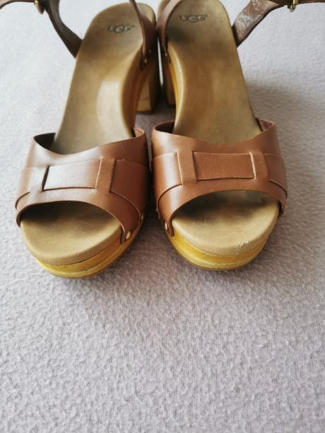 Ugg drevaky- ugg janie leather sandals, ugg,38