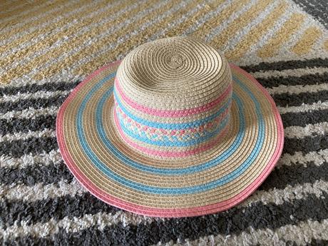 Pásikavý slamený klobúk 128/146, reserved,134