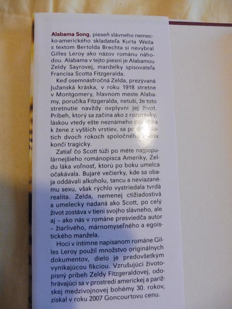 Kniha - alabama song, 