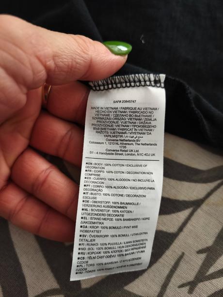 Čierne tričko converse, converse,s
