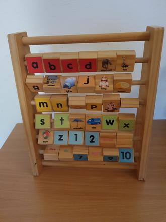 Drevená abeceda angličtina,