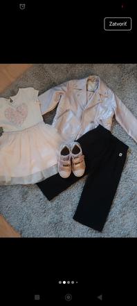 Komplet - bunda next , gate letné a šaty, 104–116