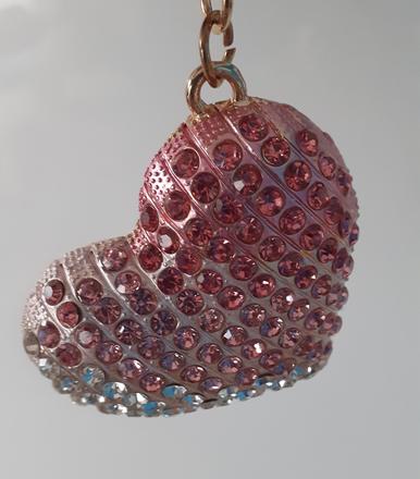 Prívesok na kľúče alebo kabelku srdce, 