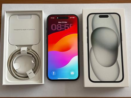 Iphone 15 128 gb black / záruka / top stav, apple