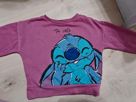 Mikina stich 86-98 farba staroruzova jemne do hned, 98