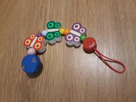 Hryzatka/držiak cumla drevený,