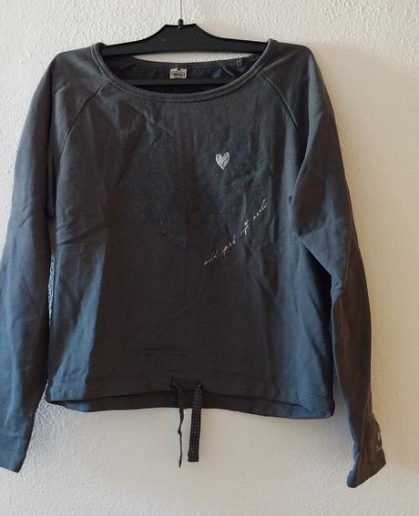 Sivá mikina so srdiečkom zn. timeout, timeout,s