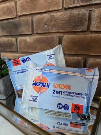 Sagrotan dezinfekcne obrusky 2x15ks,