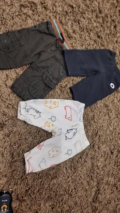 Nohavice 6-9 mes, converse,74