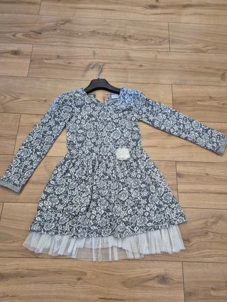 Sviatocne saty top stav 128/134, next,134