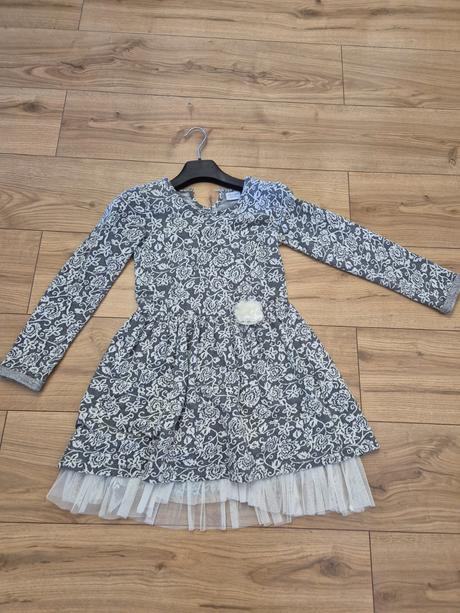 Sviatocne saty top stav 128/134, next,134