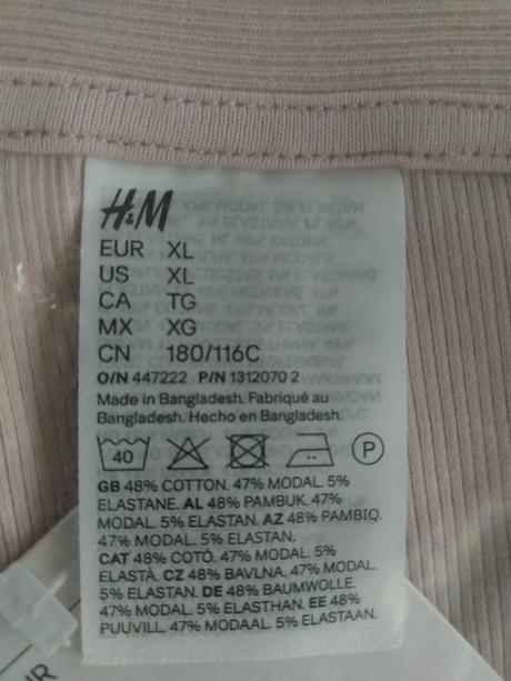 Hm pyžamo, h&m,xl