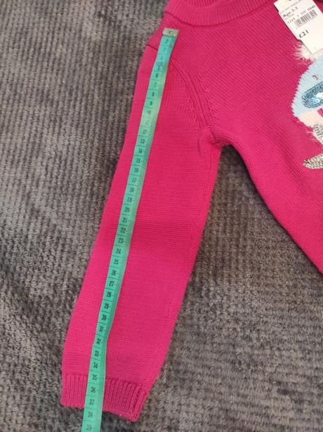 Krásny dlhý sveter  s kabelkou, bluezoo,98