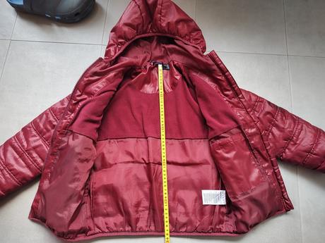 Zimná červená bunda / vetrovka, 128