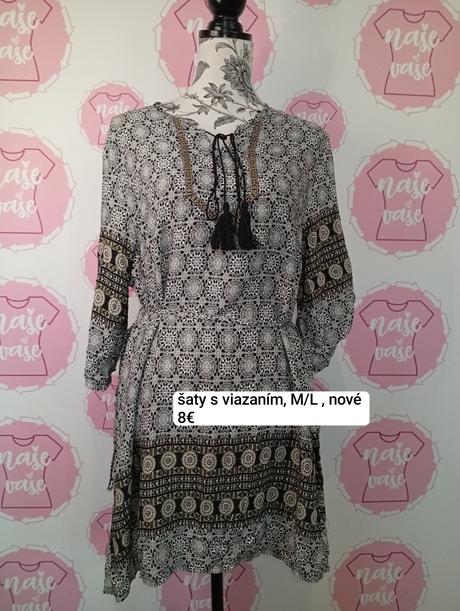 Ľahké letné šaty a vreckami / tunika, l / m