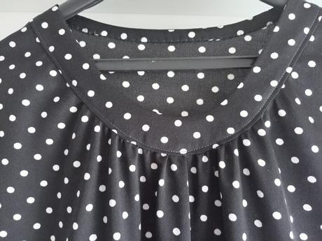 Bodkované čierne šaty, l