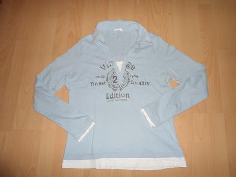 Bledomodre tricko, l