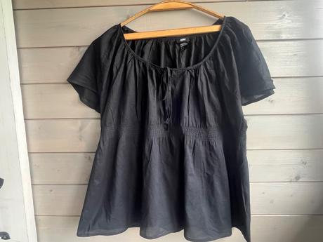 Čierna jemná boho blúzka/top h&m, h&m,44