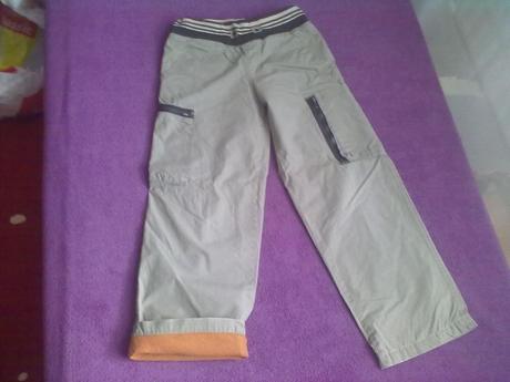 Nohavice 128 zateplene flisom, 128