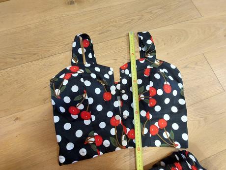 Nenosený letný komplet top + sukňa, s