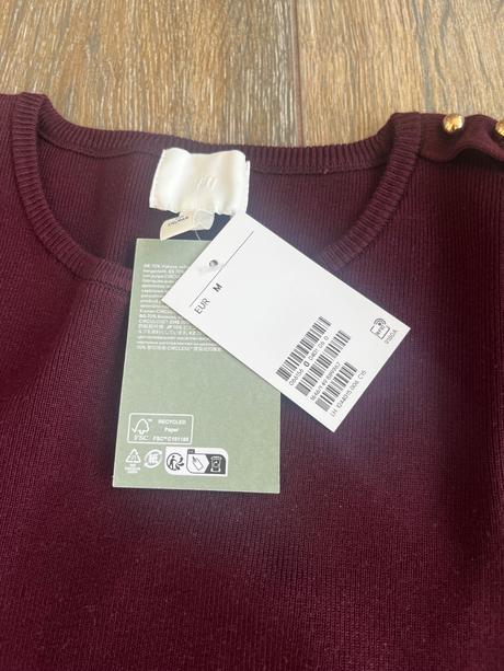 Tričko z úpletu, h&m,s