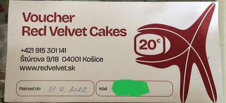 Kupón do red velvet cakes, 