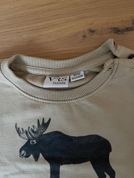 Tepláková mikina s losom, 80