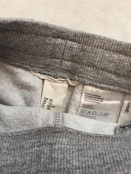 Tepláky, h&m,98
