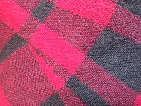 Hrubá skladaná kockovaná sukňa, 134