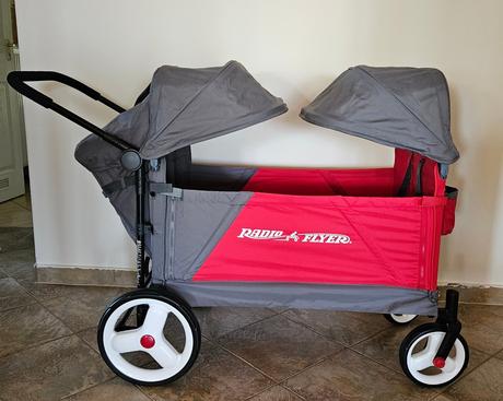 Detský vagon, kočík pre dve deti radio flyer, 