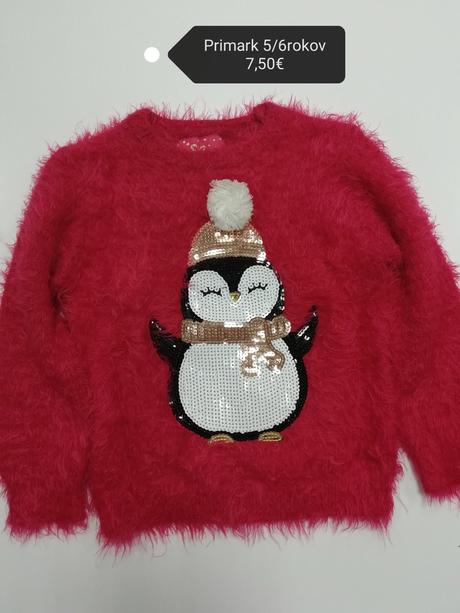 Vianočný sveter s tučniakom, 116