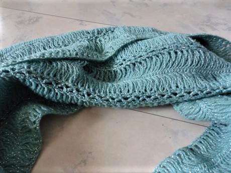 Vlnený prehoz/štóla na večerné šaty, 4xl