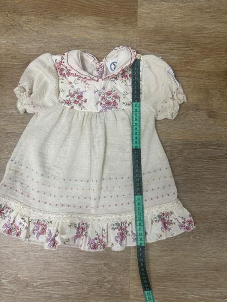 Smotanové retro šaty beatrix potter, c&a,80