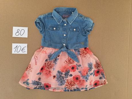 Rifľové šaty zn. guess, guess,80