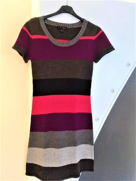 Pletené teplé šaty, m