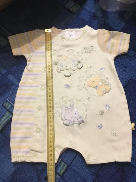 Krásne opalovačky, letný overal 62/68 žlto zelené, 62