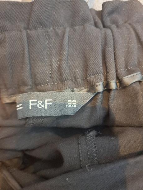 Čierne nohavice, f&f,48
