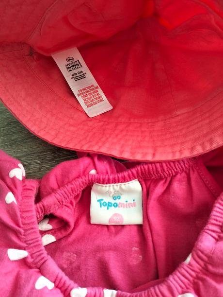 Letný overal plus klobúčik, topomini,92