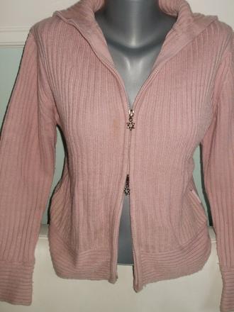 Ružový hrubší sveter, m