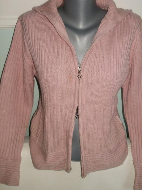 Ružový hrubší sveter, m