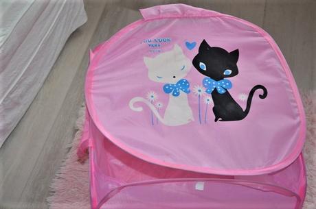 Mačičkový kôš na hračky,