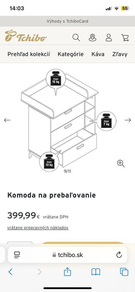 Prebaľovacia komoda, 