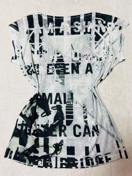 Vzorované tenké tričko gaudi jeans originál, gaudi,m