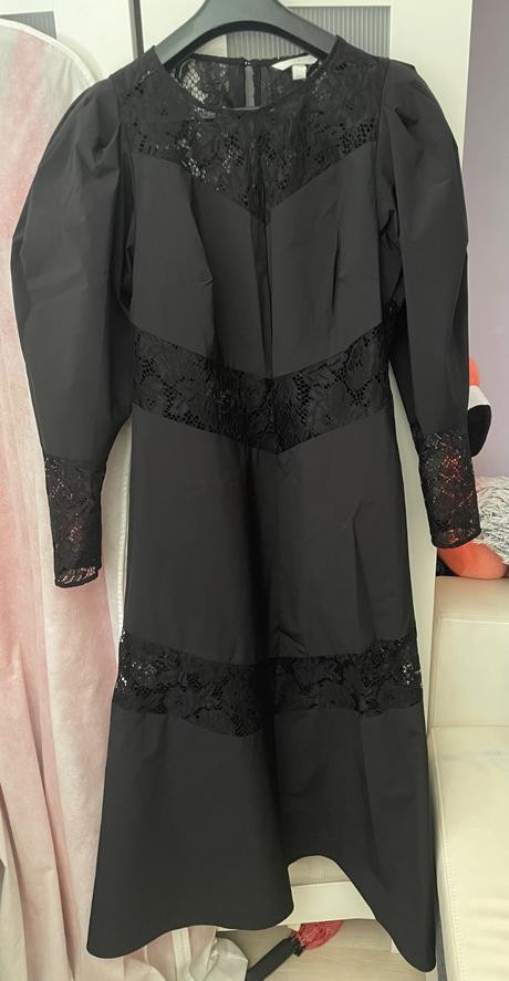 H&m čierne šaty, h&m,l