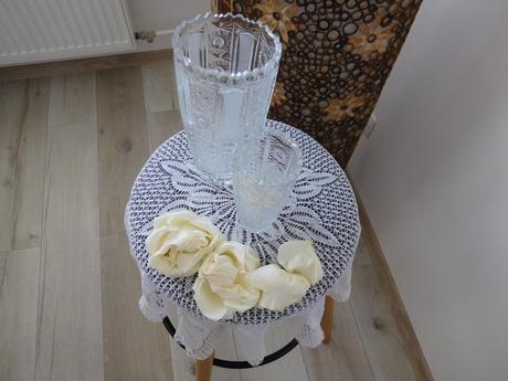 Veľká malá kryštálová váza -top top stav,, 