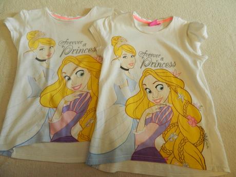 Dievčenské tričko s krátkym ruk. pre dvojičky 128, 128