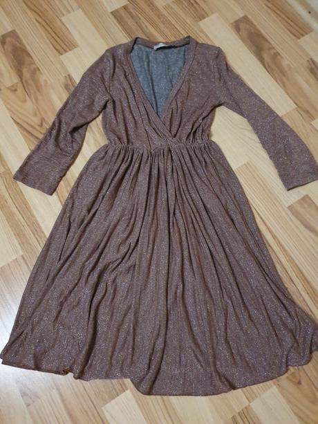 Prechodne plisované šaty, s