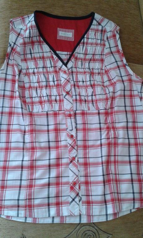 Dámska blúzka bez rukávov, 48