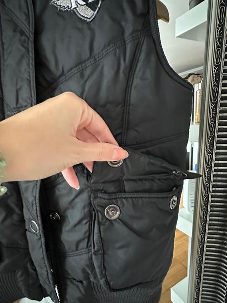 Prechodná vrchna vesta s kapucňou  s/m, s