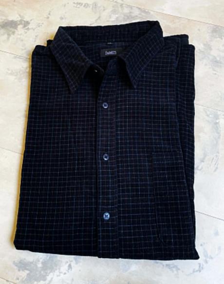 Teplá manchestrová košeľa, 4xl